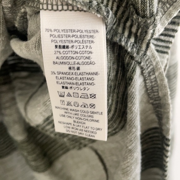 Free People Boho Green Striped Flare Long Sleeve Top - Picture 12 of 12